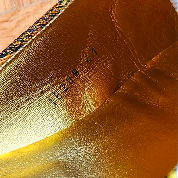 Dries Van Noten Lamé Brocade Slippers. Size 41EU (or 11 Women's) - Picture 5 of 5